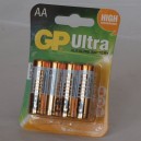Baterie GP Ultra Alkaline R6 1,5V (AA, tužka)