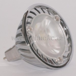 LED žárovka MR16 3x1W cold white power led