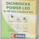 LED žárovka MR16 3x1W cold white power led