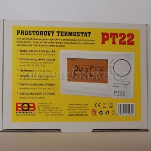 PT22  (0622) Prostorový termostat - digitální PT 22 , PT-22