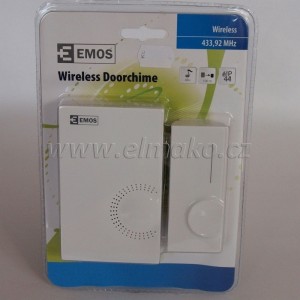 Bezdrátový zvonek H-518D (napájení zvonku: 3x 1,5V AAA )