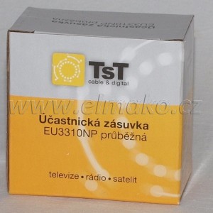 Účastnická zásuvka průběžná TV/R/SAT EU3310NP