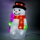 Vánoční dekorace sněhulák - 30 LED, 2W, denní bílá