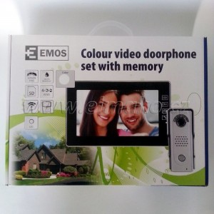 Sada videotelefonu H1019 bílá EMOS s pamětí  !Poštovné zdarma!